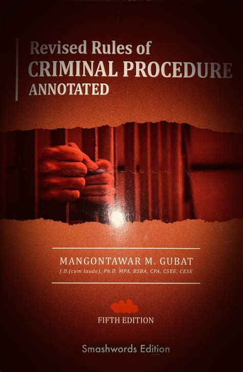 REVISED RULES OF CRIMINAL PROCEDURE .